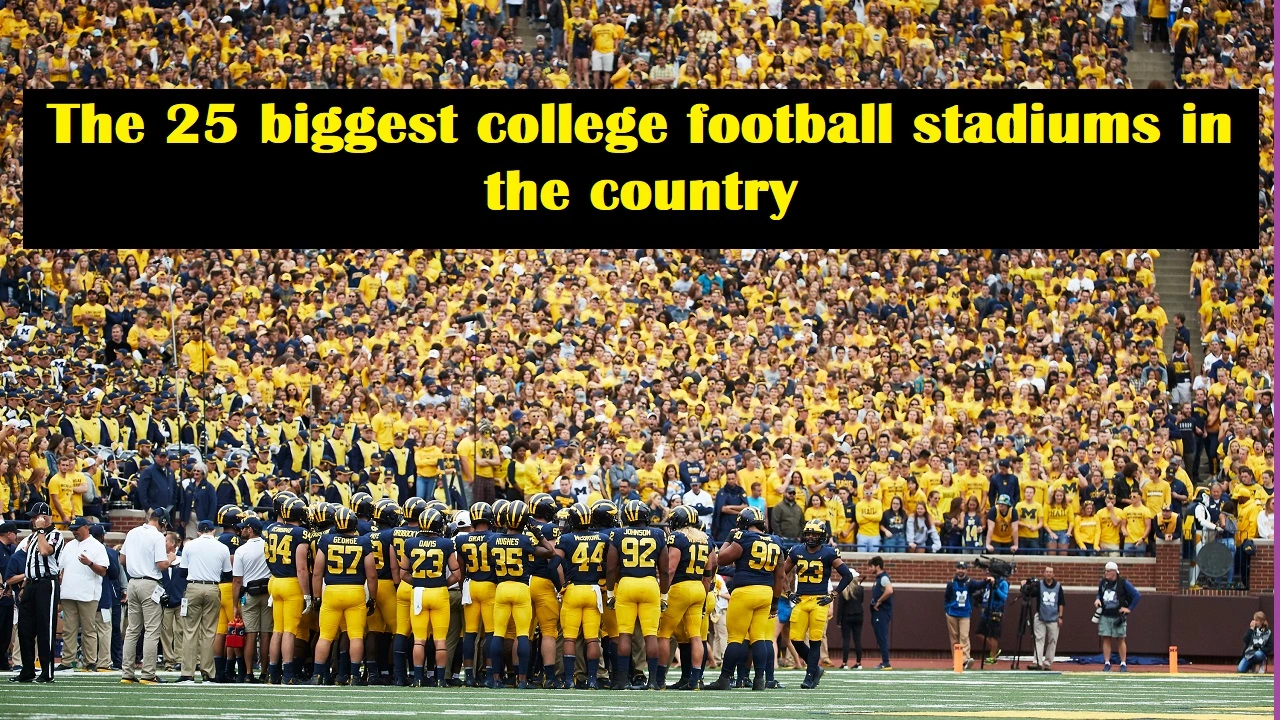 The 25 biggest college football stadiums in the country