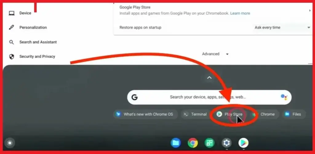 Click On The Apps Launcher & Open Playstore