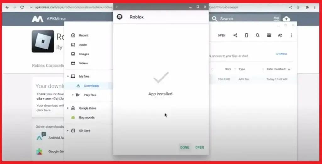 Install Roblox And Click “Open” When It’s Installed